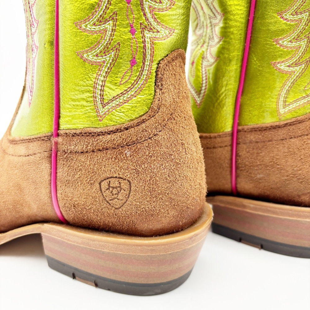 NWOB Ariat Futurity Boon Square Toe Western Boots Size 8 - Picture 11 of 16
